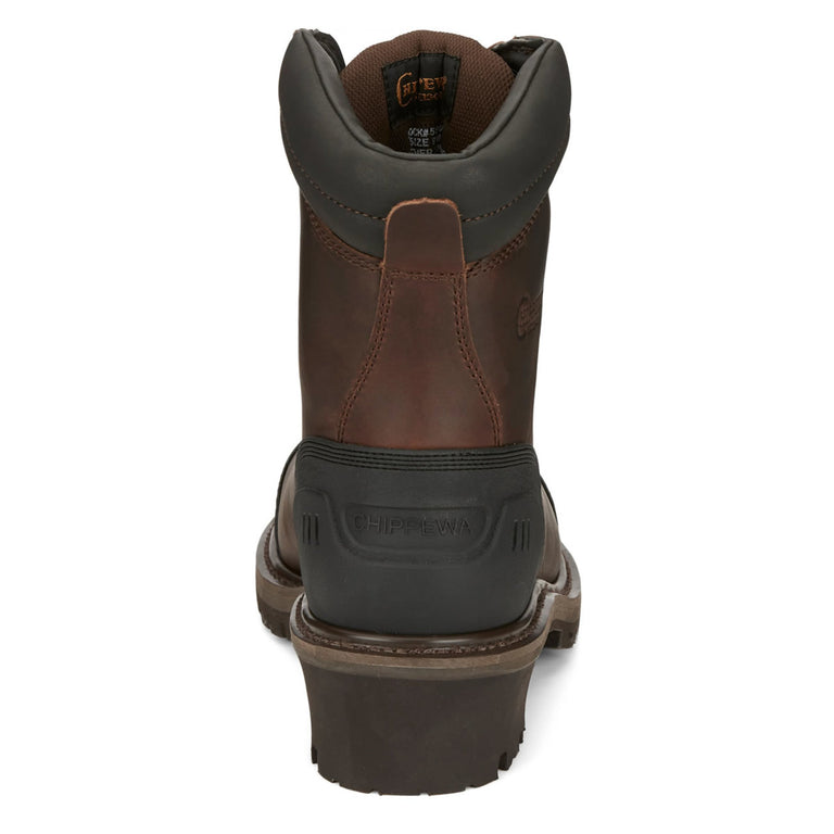 Chippewa Men's Aldarion 8" Logger Waterproof Insulated EH Composite Toe Boots, 55053, Brown