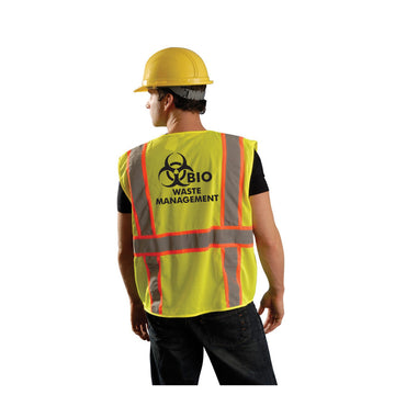 Customized OccuNomix Type R Class 2 Mesh Surveyor Safety Vest, LUX-ATRNSM