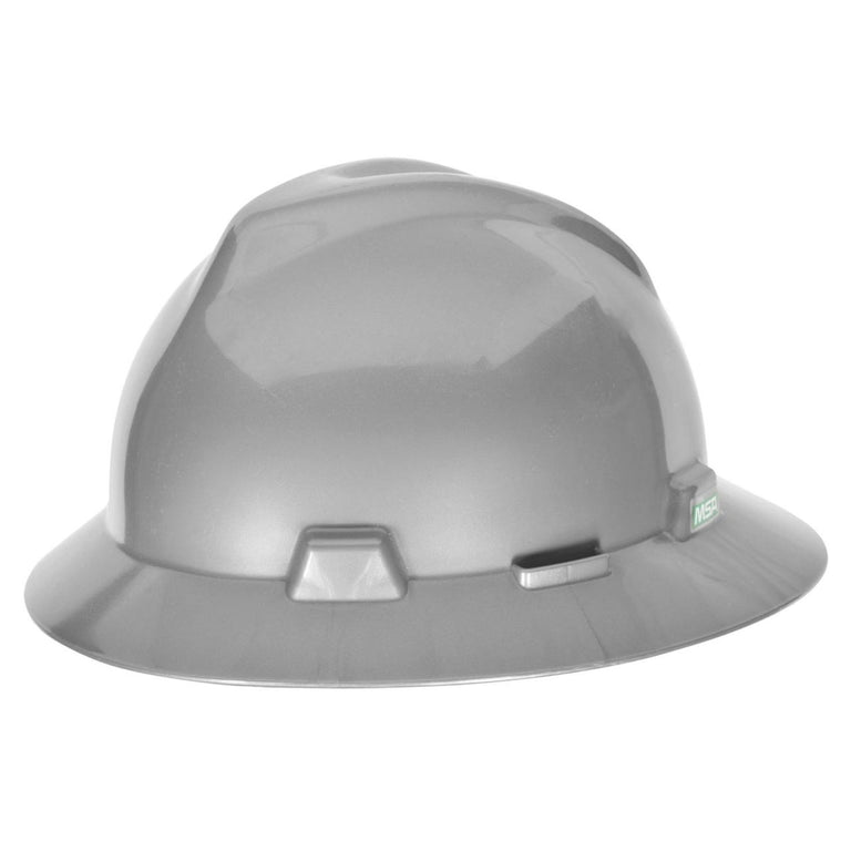 MSA V-Gard Full Brim Hard Hat with Fas-Trac III Suspension
