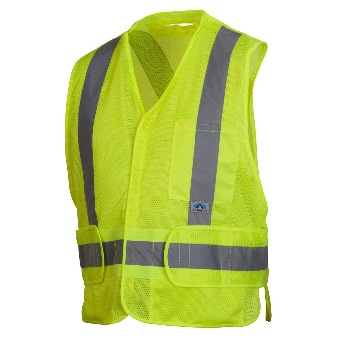Pyramex RCA25 Type R Class 2 Hi-Vis Breakaway Safety Vest with X-Back