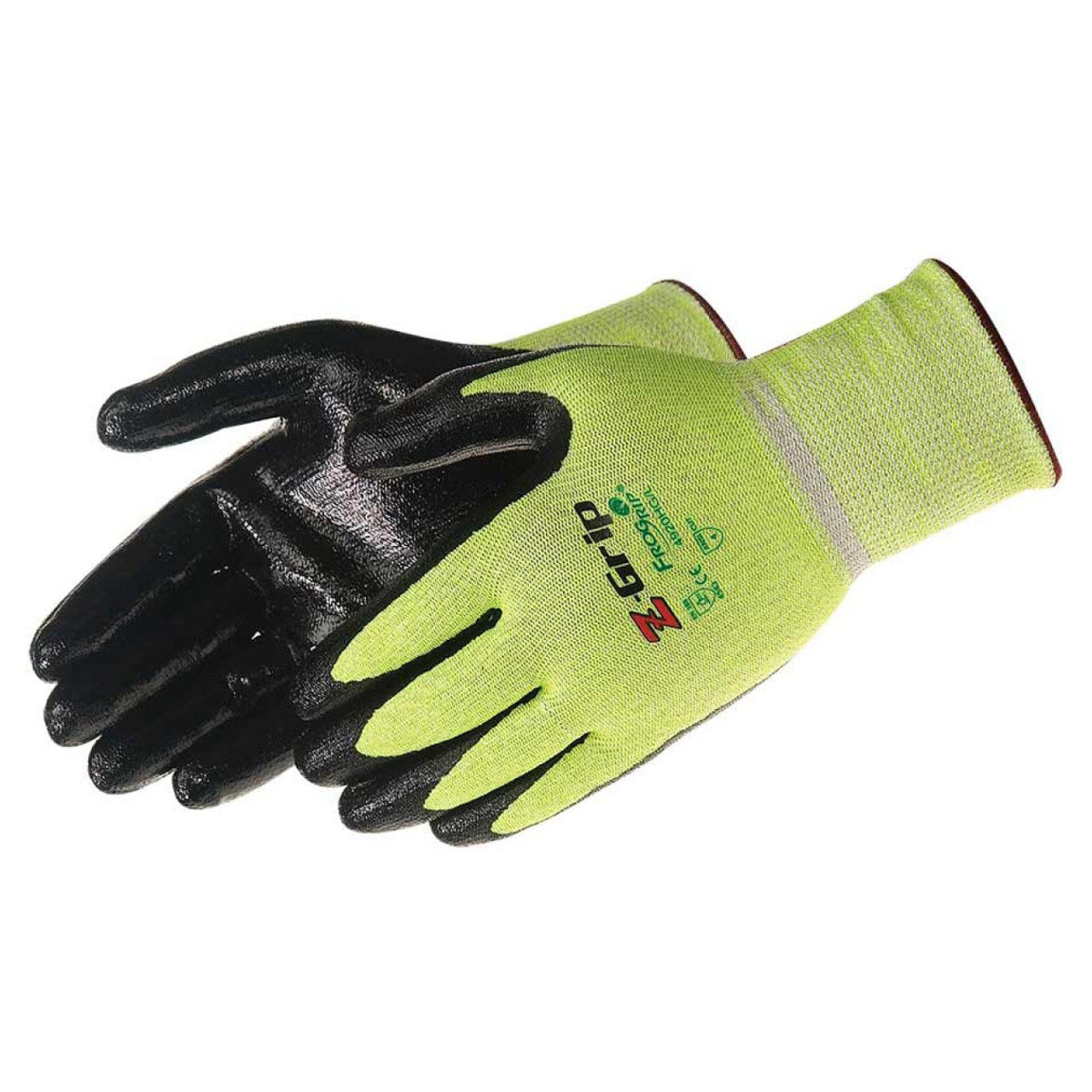 FroGrip Z-Grip 4920HG Hi-Vis Green A4 Cut Nitrile Coated Gloves