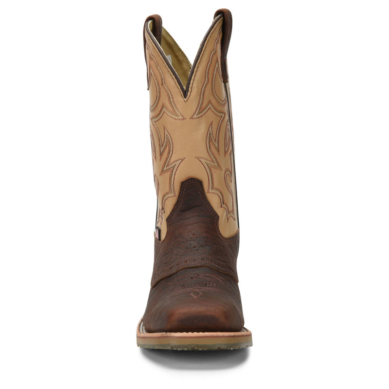 Double-H Men's Graham 11" Roper Steel Toe Boots, DH5305, Tan