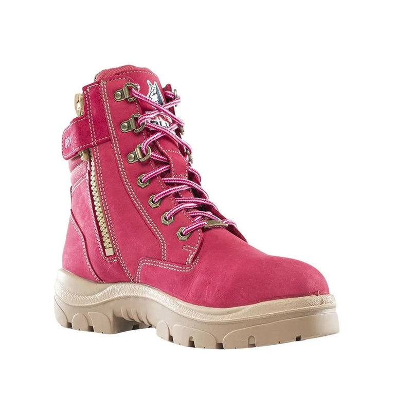 Steel Blue Ladies Southern Cross 6" EH Steel Toe Boots, 812861W, Pink