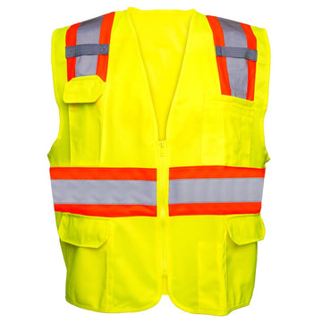 Custom Rugged Blue Type R Class 2 Hi-Vis Two-Tone Surveyor Safety Vest