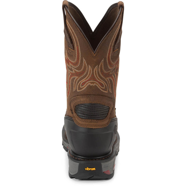 Justin Men's Driscoll 11" Waterproof EH Met-Guard Steel Toe Boots, WK2112, Brown