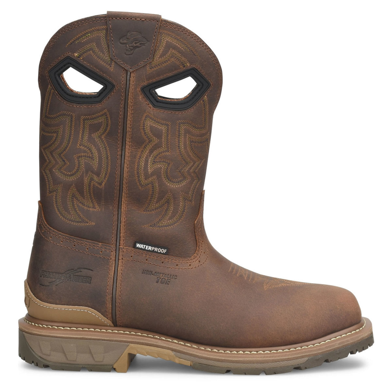 Phantom Rider Men's Stanton 11" Waterproof EH Composite Toe Boots, PH5010, Brown