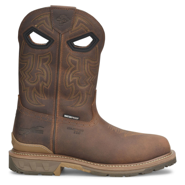 Phantom Rider Men's Stanton 11" Waterproof EH Composite Toe Boots, PH5010, Brown