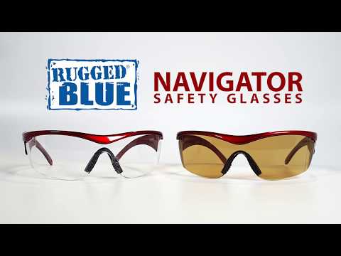Rugged Blue Navigator Safety Glasses