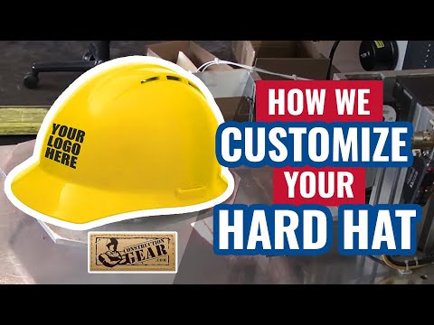 Custom MSA V-Gard Full Brim Hard Hat, Fas-Trac III Ratchet Suspension