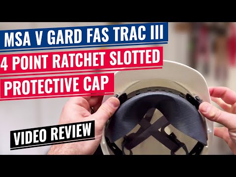 MSA V-Gard Cap Style Hard Hat Fas-Trac III Ratchet Suspension