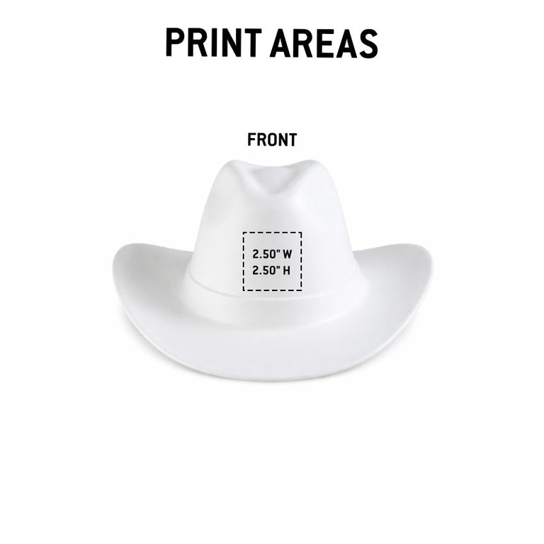 Custom Vulcan Cowboy Hard Hat, 6-Point Ratchet Suspension
