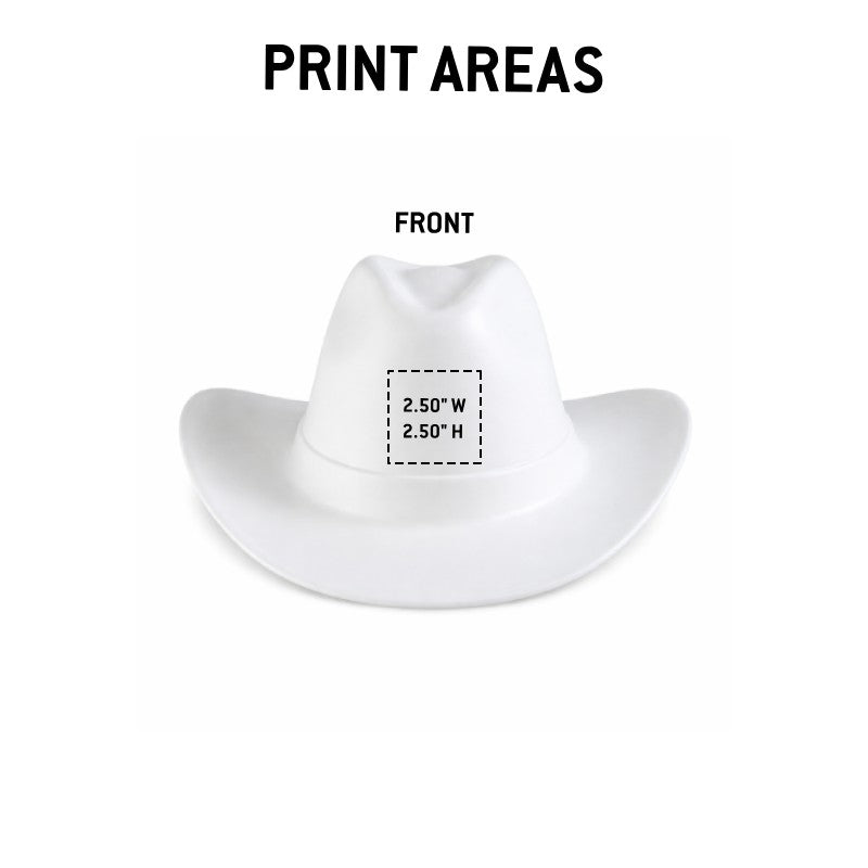 Custom Vulcan Cowboy Hard Hat, 6-Point Ratchet Suspension