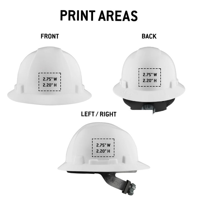 Custom LIFT Briggs Full Brim Vented Hard Hat