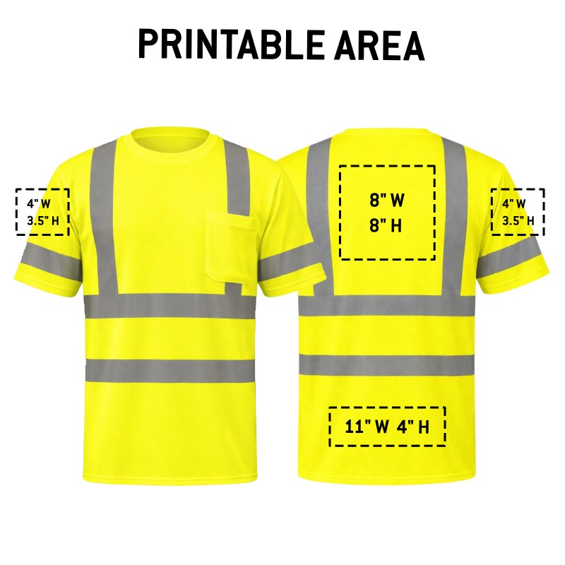 Custom Rugged Blue Type R Class 3 Hi-Vis Short Sleeve T-Shirt