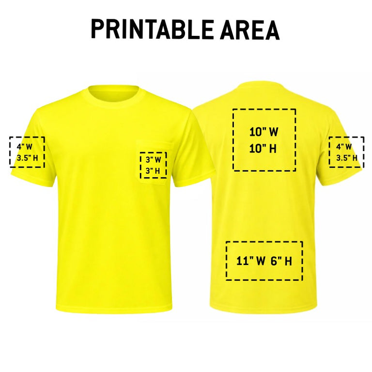 Custom Pyramex RTS21NS Hi-Vis Short Sleeve T-Shirt