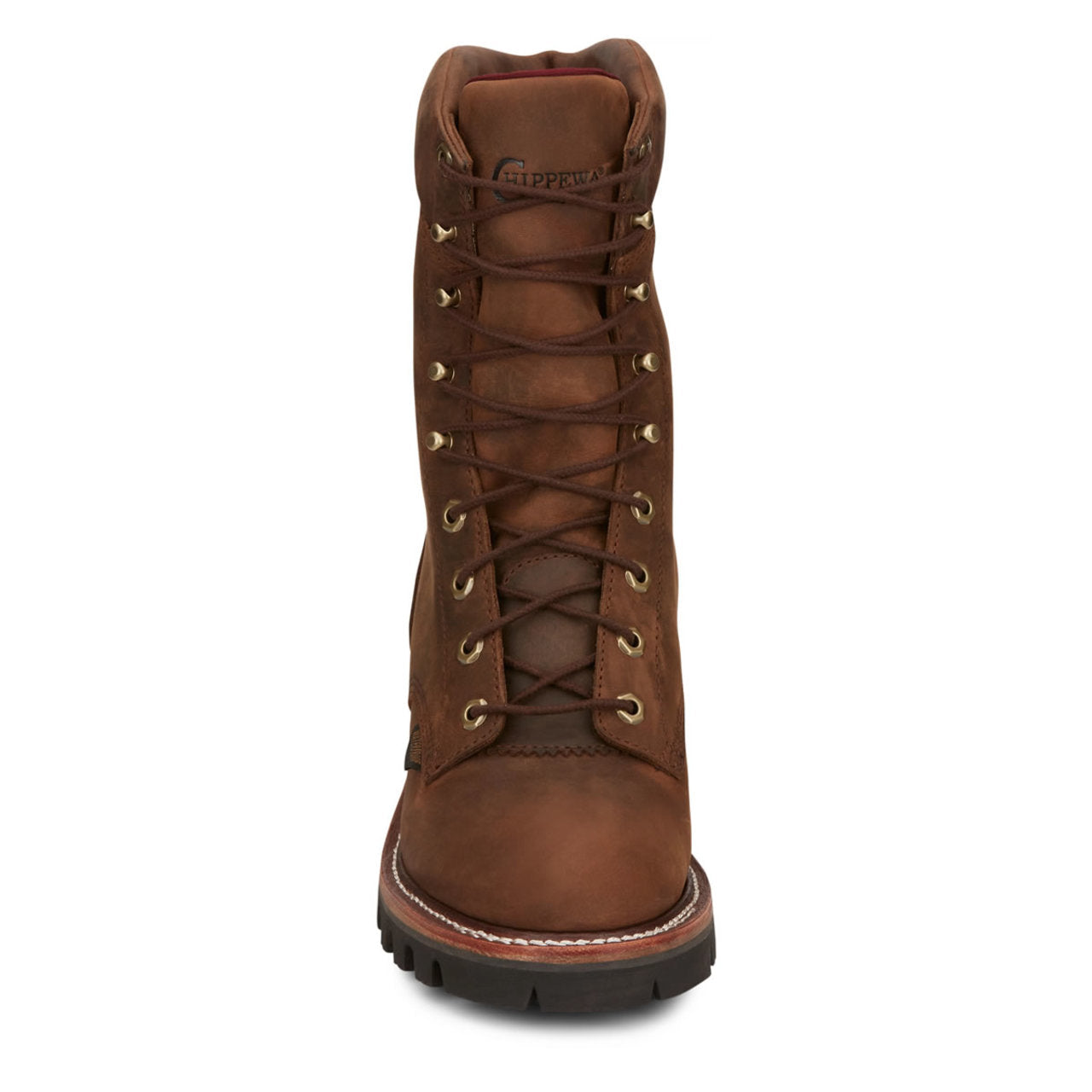 Chippewa Men's Super DNA 9" Logger Waterproof EH Steel Toe Boots, 59405, Tan