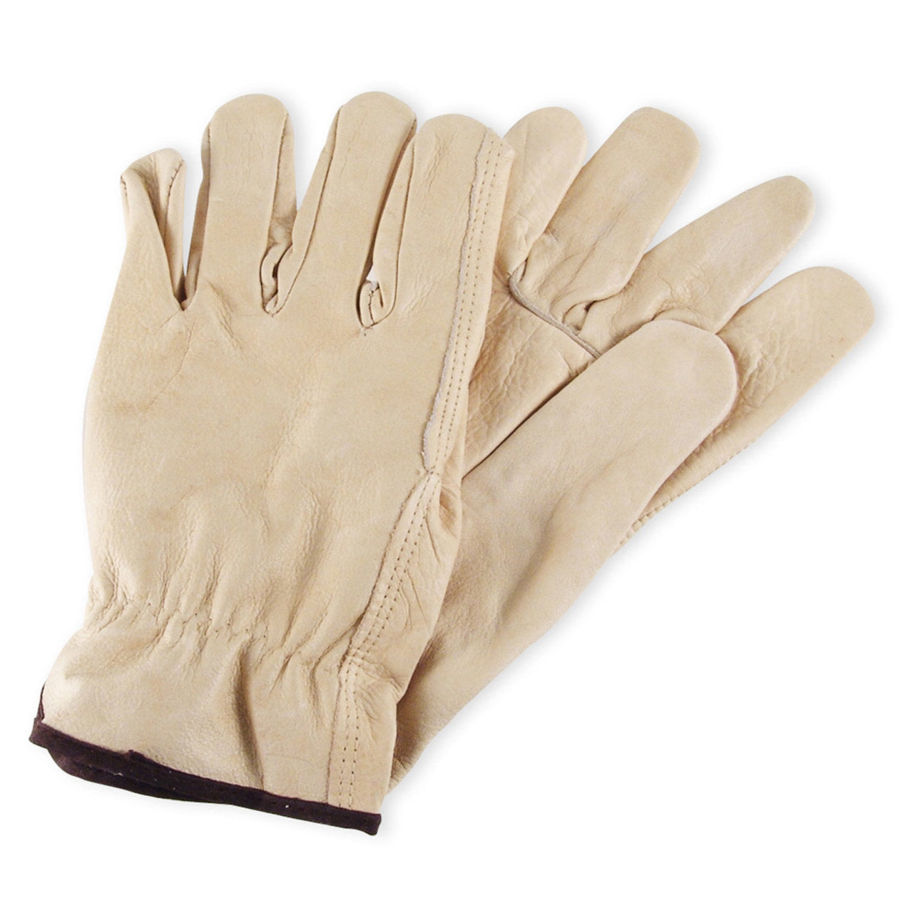 Wells Lamont Y0135 Grain Cowhide Leather Driver Gloves, Natural