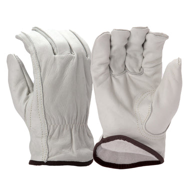 Pyramex GL2006K Insulated Fleece Lined Cowhide Leather Gloves, White