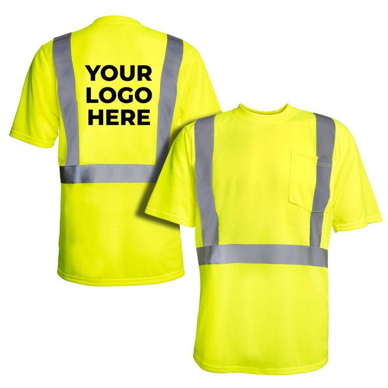 Custom Rugged Blue Type R Class 2 Hi-Vis Short Sleeve T-Shirt