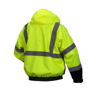 Pyramex RJ31H Type R Class 3 Hi-Vis Heated Waterproof Fleece Lined Jacket - RJ3110H