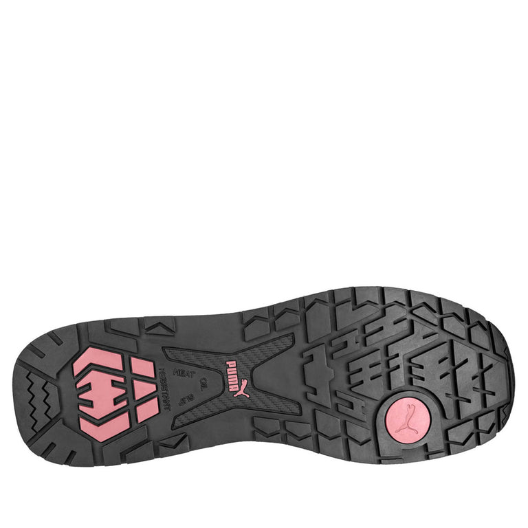 Puma Safety Women's Frontside Low EH Composite Toe Shoes, 643125, Black/Pink