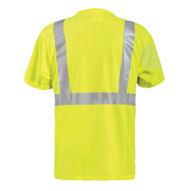Occunomix Type R Class 2 Hi-Vis Flame Resistant Short Sleeve T-Shirt, FR-TM2112