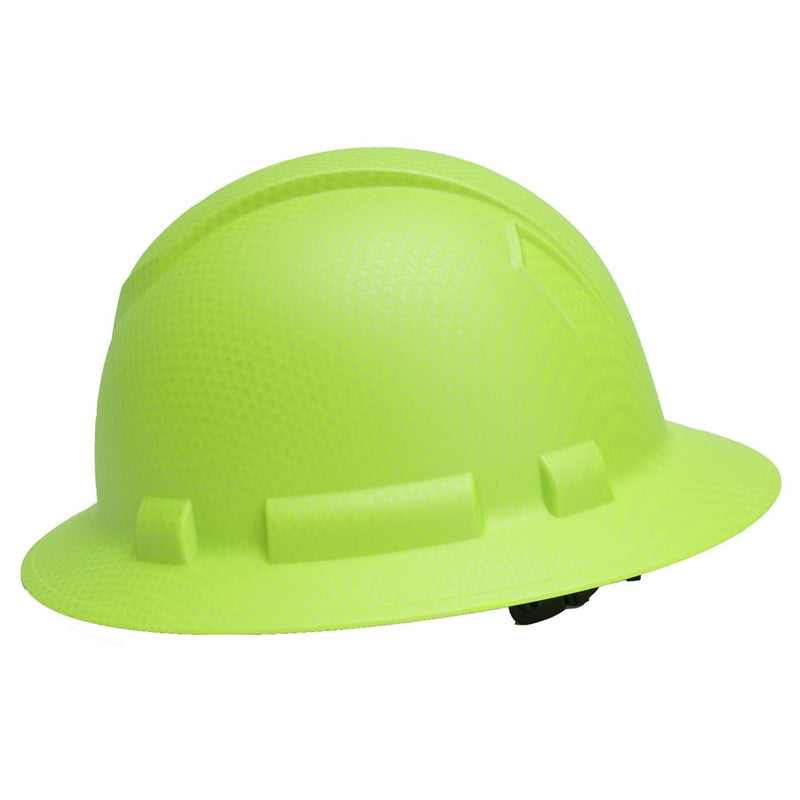 Custom Pyramex Ridgeline HD Full Brim Hard Hat, 4-Point Ratchet Suspension