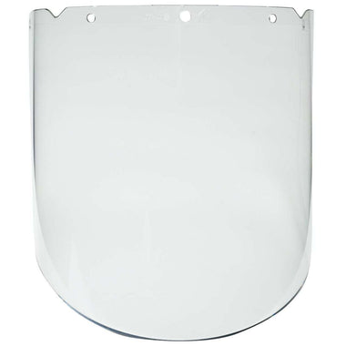 MSA V-Gard Heavy Duty Polycarbonate Molded Visor, Clear, 9.25" x 17" – 10115844