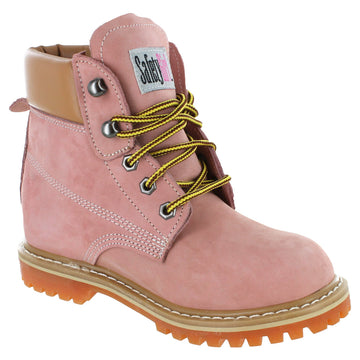 Safety Girl Women's Soft Toe Work Boots - Pink