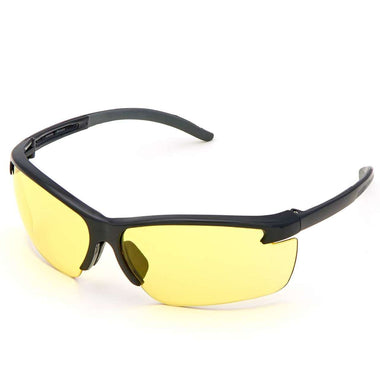 MSA Pyrenees Safety Glasses, Amber Anti-Fog Lens, Black Frame - 10033740