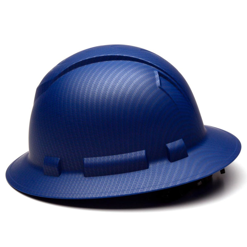 Custom Pyramex Ridgeline HD Full Brim Hard Hat, 4-Point Ratchet Suspension