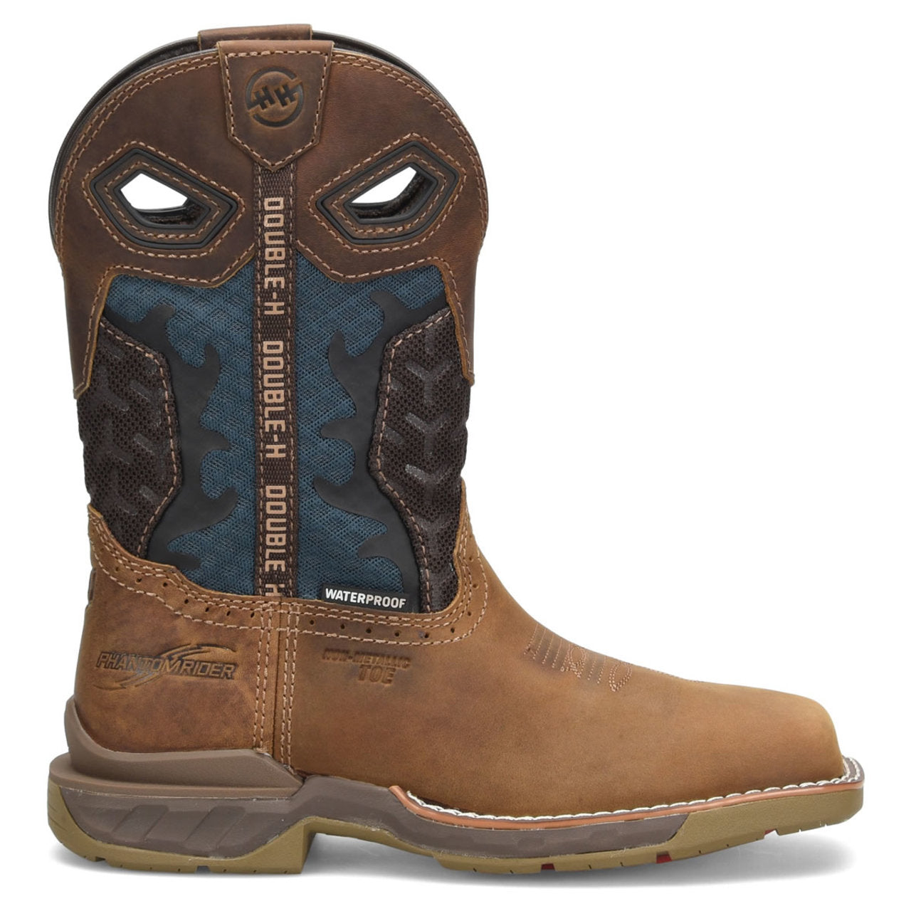 Phantom Rider Women's Watcher 10" Roper EH Composite Toe Boots, DH5392, Blue/Brown