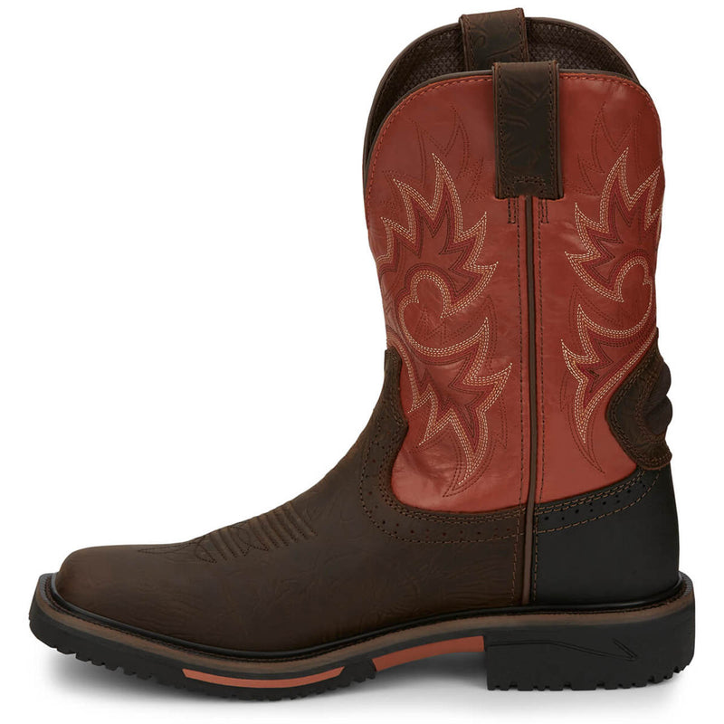 Justin Men's Joist 11" Waterproof EH Soft Toe Boots, SE4944, Brown