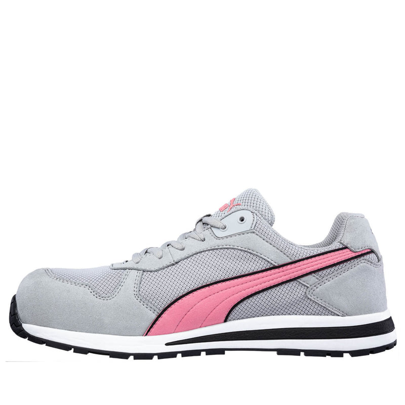 Puma Safety Women's Frontside Low EH Composite Toe, 643085, Grey/Pink