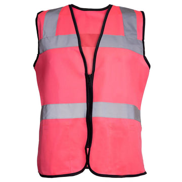 Safety Girl Women's Non-ANSI Pink Safety Vest, Hi-Vis Pink