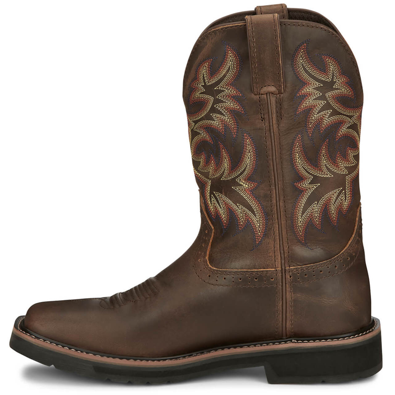 Justin Men's Driller 11" Waterproof EH Soft Toe Boots, SE4689, Brown
