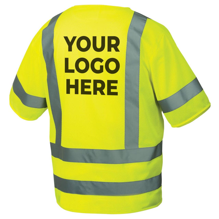 Custom Pyramex Safety RVZ31 Type R Class 3 Hi-Vis Mesh Safety Vest