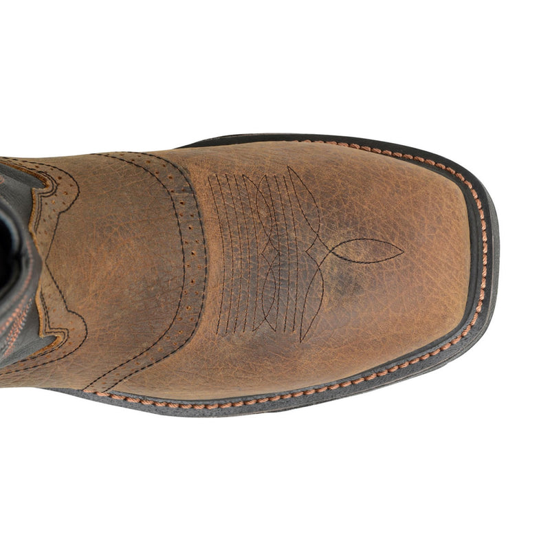 Double-H Boots Men's Isaac 12" Roper Composite Toe Boots, DH5130, Brown