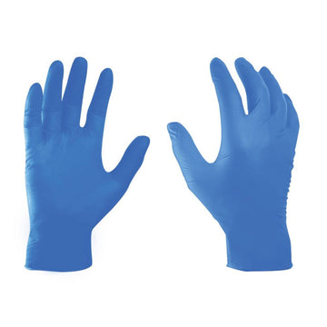 General Electric Disposable Nitrile Gloves GG600 - Blue - 4 mil - Box of 100 (S, M, L, XL)