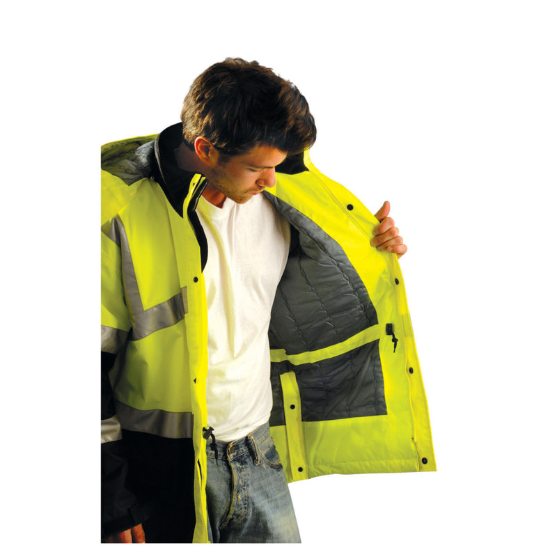 OccuNomix Type R Class 3 Hi-Vis Premium Insulated Cold Weather Parka, LUX-TJCW