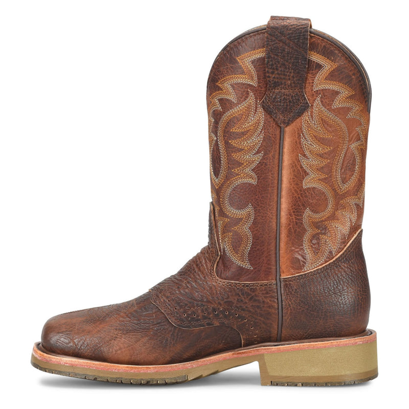 Double-H Boots Men's Bridger 11" Roper EH Steel Toe Boots, DH4670, Brown