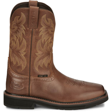 Justin Men's Handler 11" EH Composite Toe Boots, SE4824, Brown