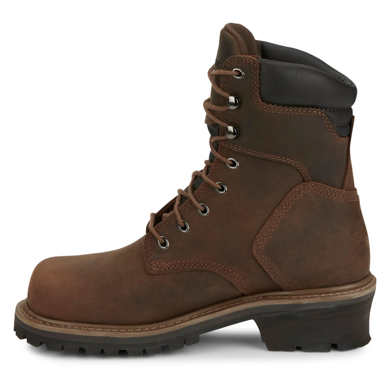 Chippewa Men's Hador 8" Logger EH Steel Toe Boots, 55026, Brown