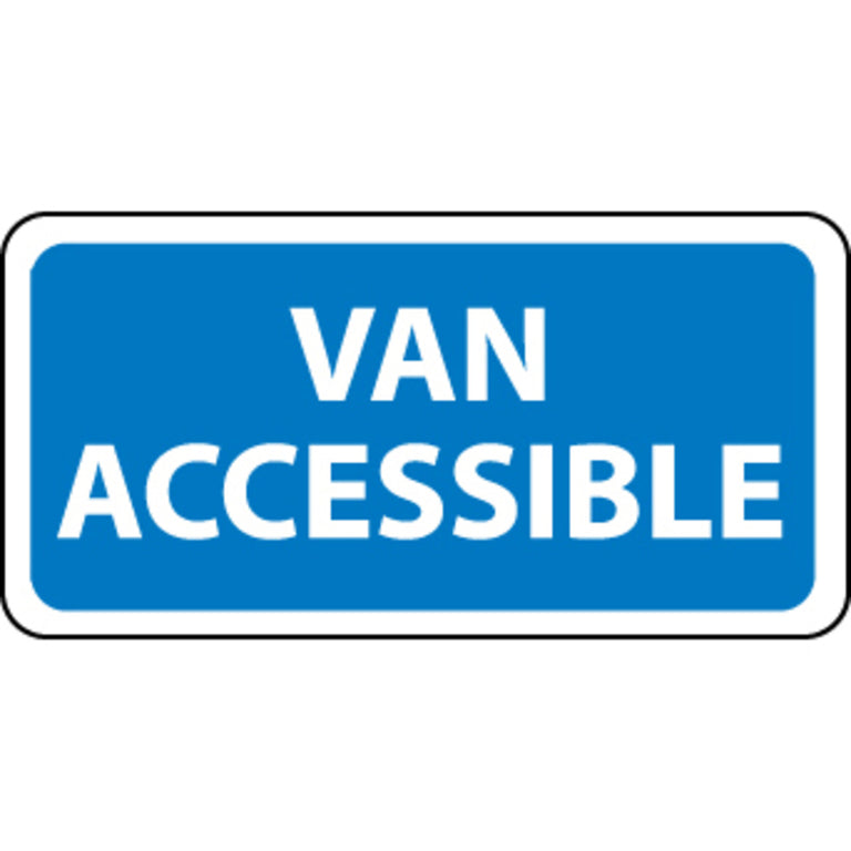 Van Accessible, 6x12, .040 Aluminum Sign