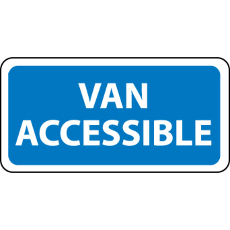 Van Accessible, 6x12, .040 Aluminum Sign