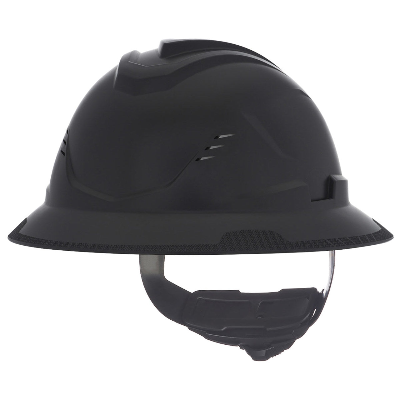 MSA V-Gard C1 Full Brim Vented Hard Hat with Fas-Trac III