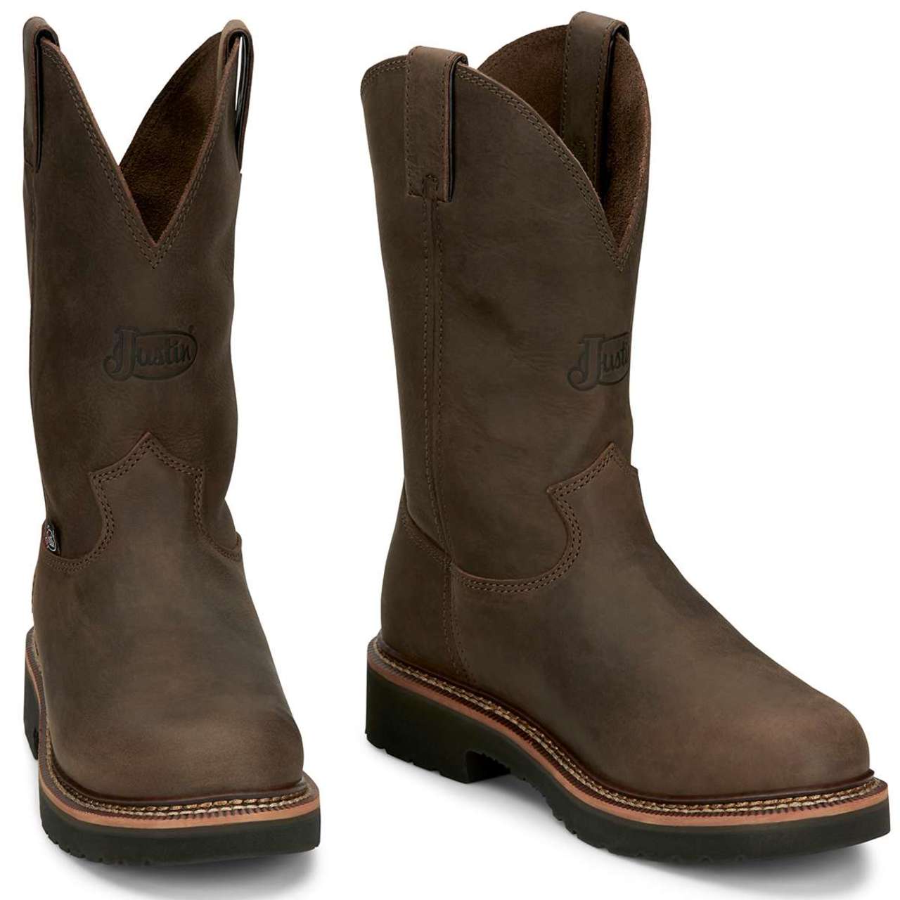 Justin Men's Blueprint 11" EH Soft Toe Boots, 4440, Tan