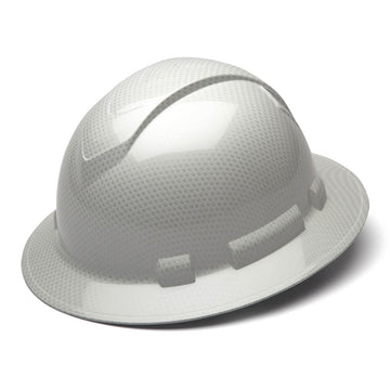 Pyramex Ridgeline HD Glossy Full Brim Hard Hat 4-Point Ratchet Suspension
