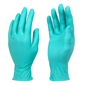 DASH Alasta Aloe Nitrile Exam Grade Disposable Gloves, Chemo Tested, Green, 3.9 mil, Box of 100