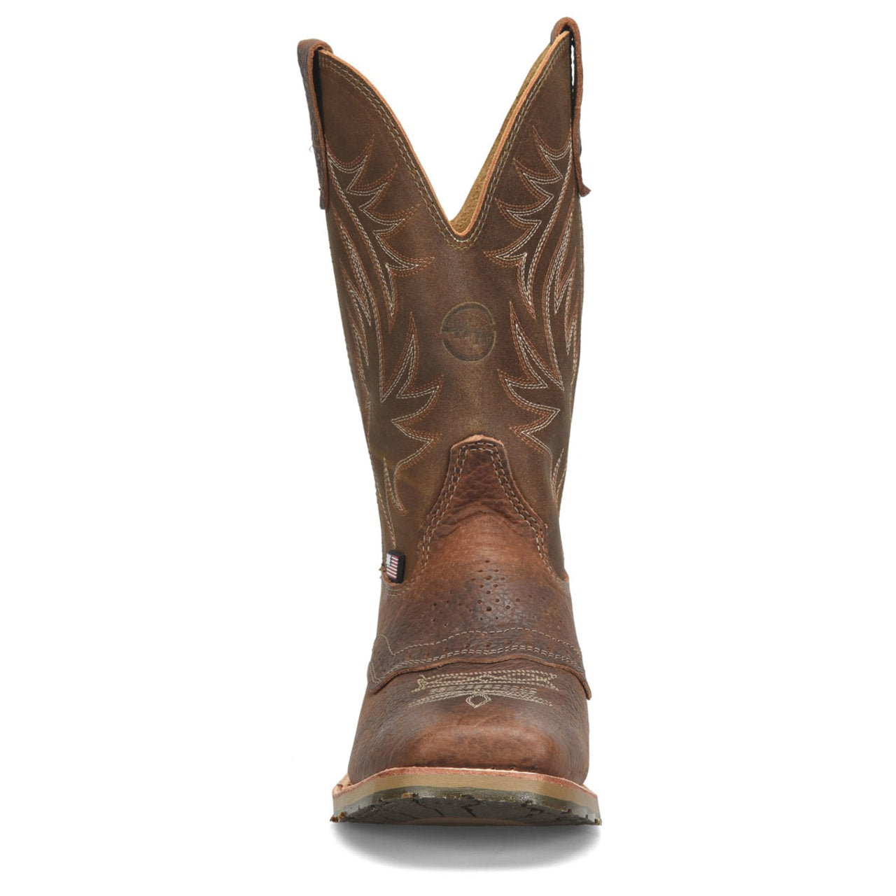 Double-H Boots Men's Dalton 11" Roper Soft Toe Boots, DH4655, Brown